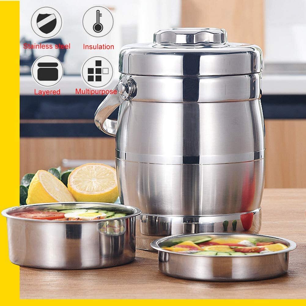 Thermobehälter aus Edelstahl, 1,6 l, mit Fächern – Bild 3