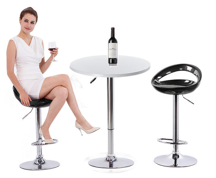 Barhocker Envy in Hochglanz-Optik, 2er-Set, Schwarz – Bild 3