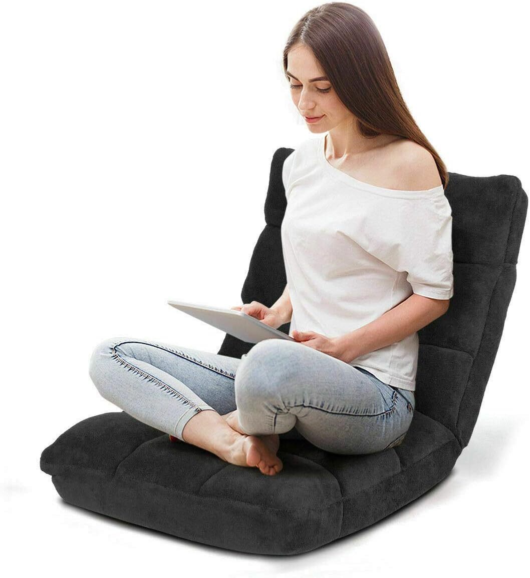 Klappbarer Relaxsessel mit Liegefunktion, Schwarz – Bild 3