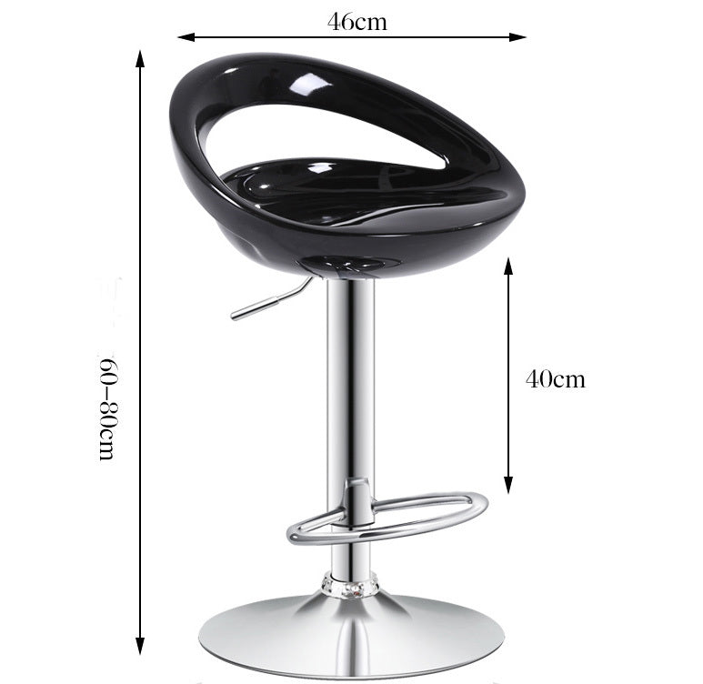 Barhocker Envy in Hochglanz-Optik, 2er-Set, Schwarz – Bild 6