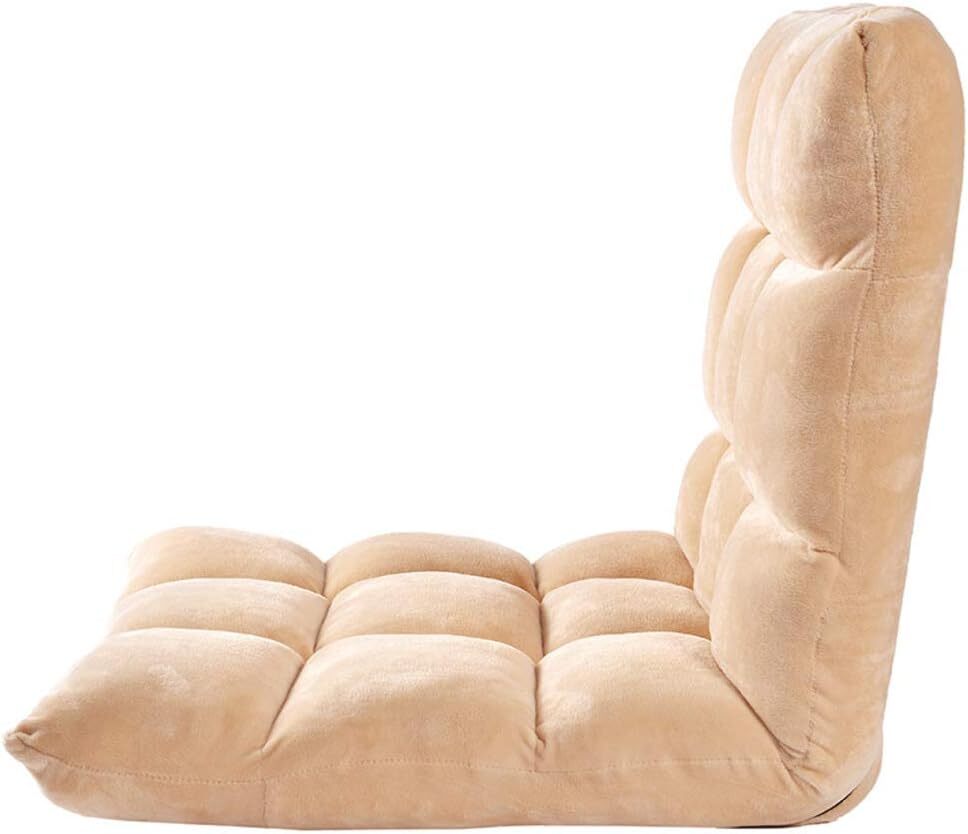 Klappbarer Relaxsessel mit Liegefunktion, Champagner – Bild 5