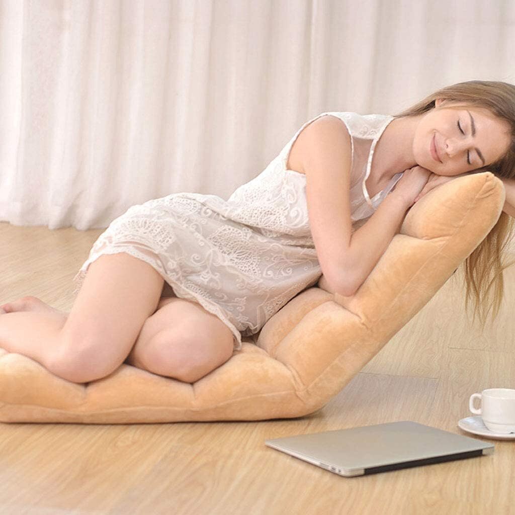 Klappbarer Relaxsessel mit Liegefunktion, Champagner
