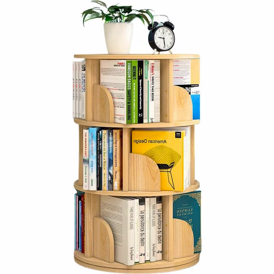 Drehregal Sanctuary in Eiche-Optik, 96 cm hoch