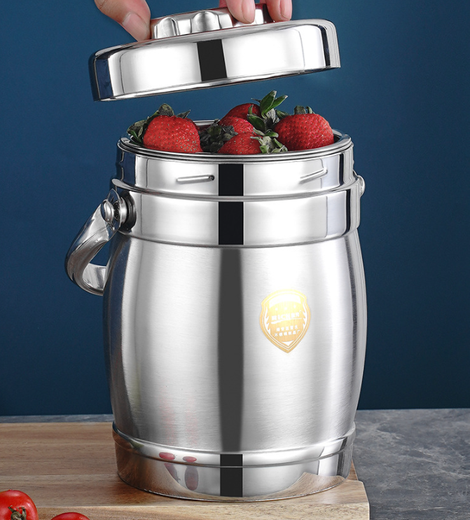Thermobehälter aus Edelstahl, 1,6 l, mit Fächern