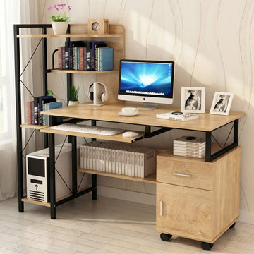 Prime Schreibtisch mit Regal, Schrank und Schublade