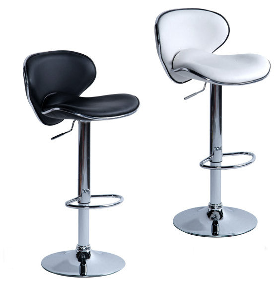 Barhocker Resort aus PU-Leder in Weiß, 2er-Set – Bild 6