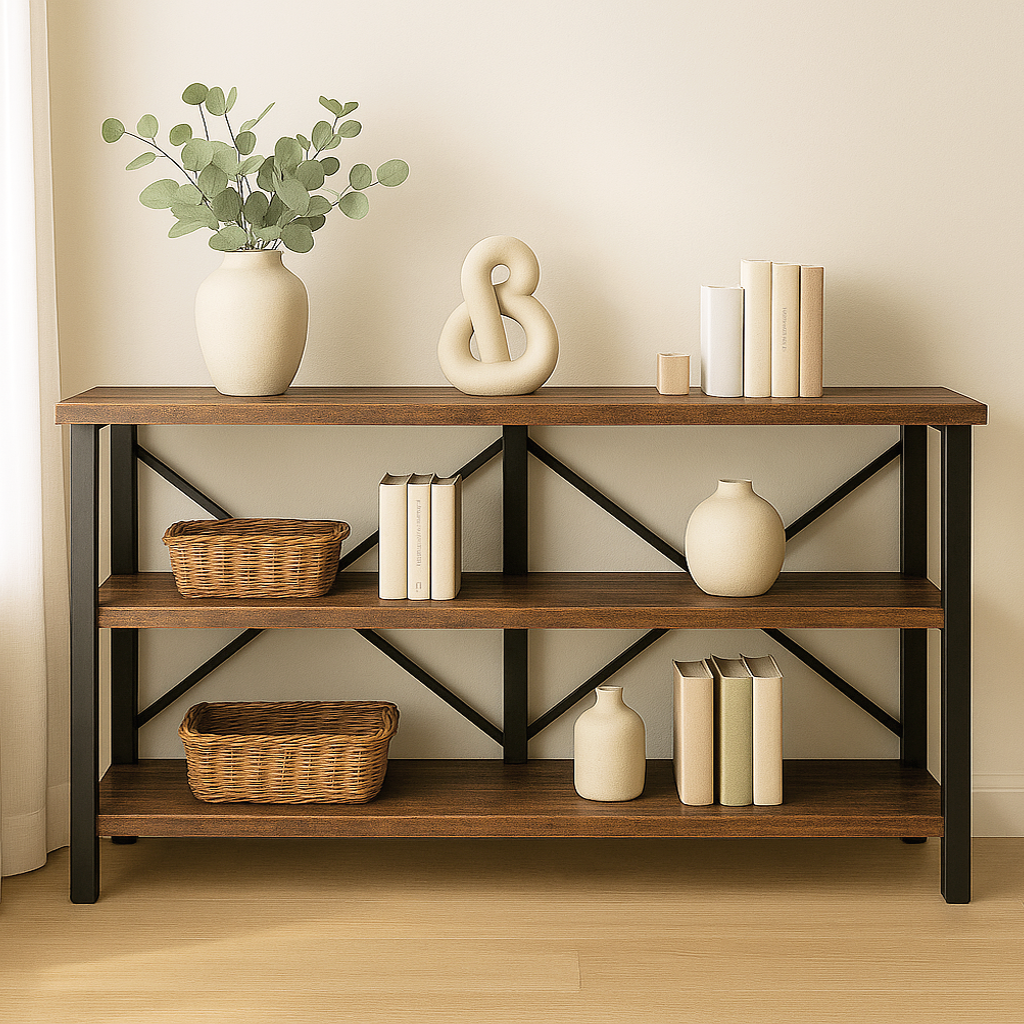 Konsolentisch Serenity in Holzoptik mit 3 Ablagen – Bild 2