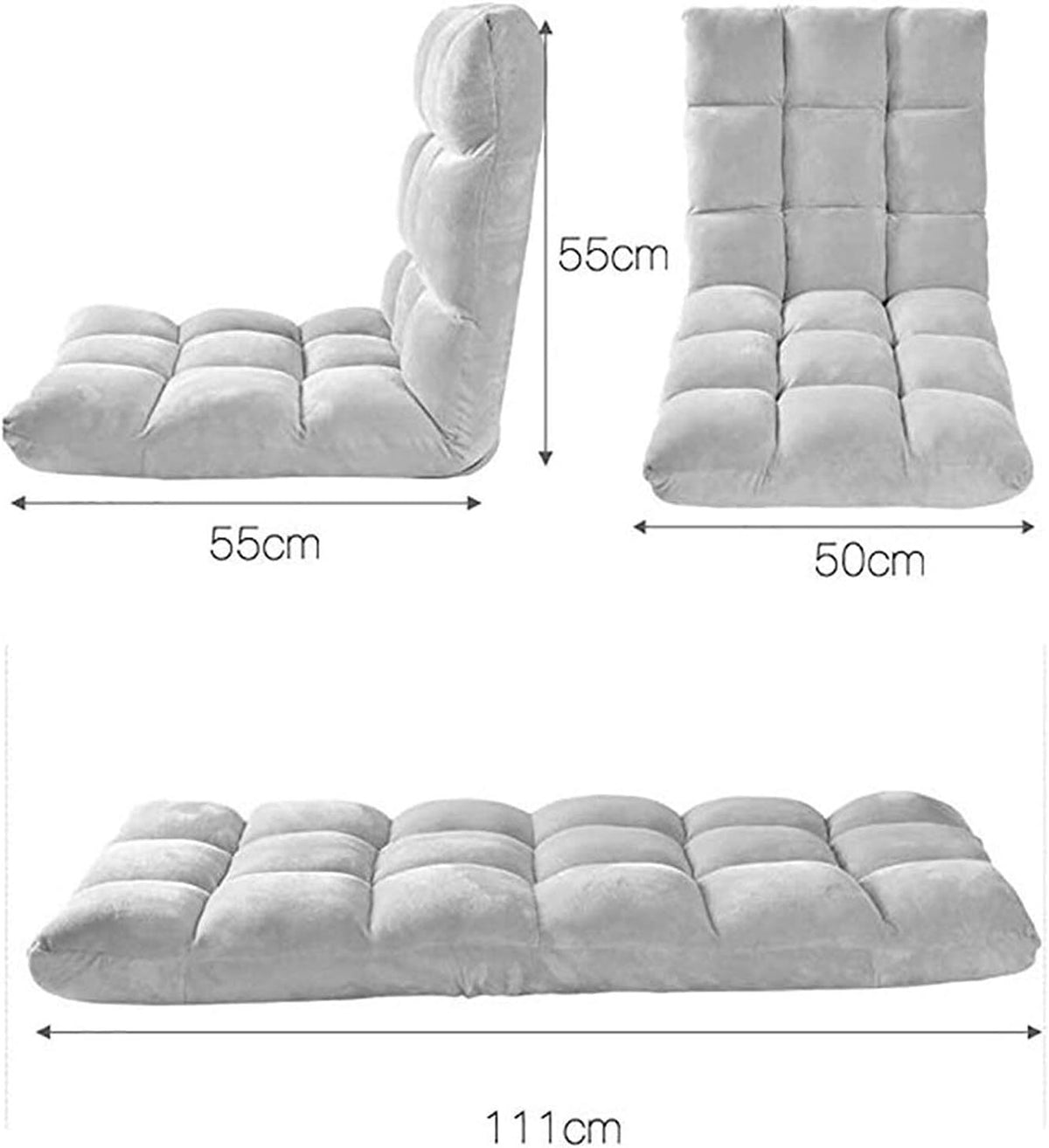 Klappbarer Relaxsessel mit Liegefunktion, Mokka – Bild 6