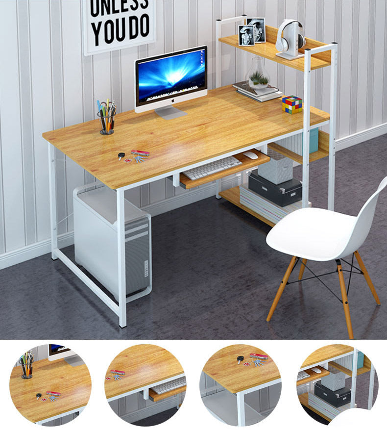 Edge Plus Schreibtisch mit Regal und Tastaturauszug – Bild 5