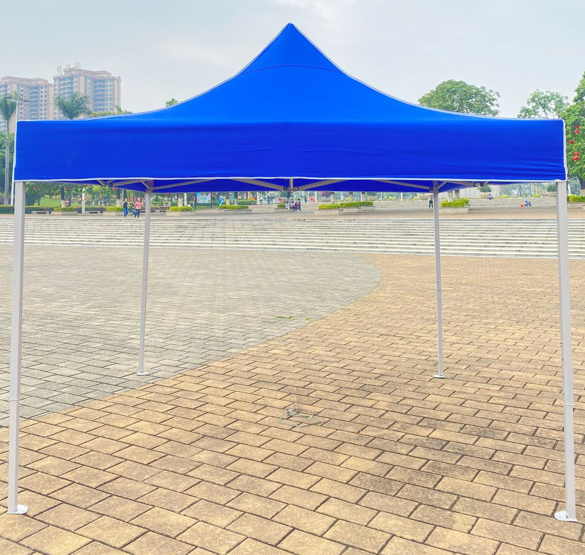 Pop-up-Pavillon 3 x 3 m mit wasserdichtem Dach, Blau – Bild 6