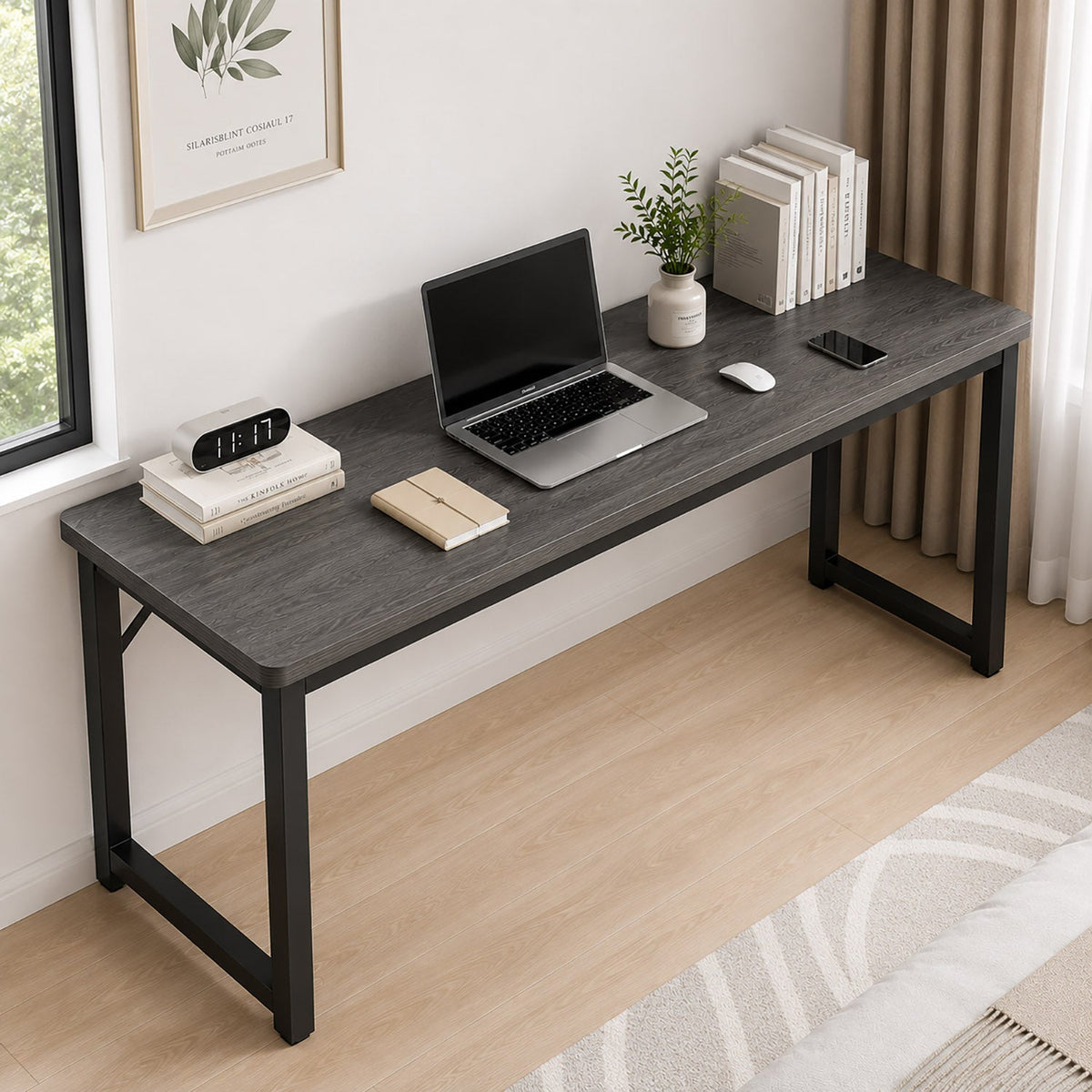 Konsolentisch Profile in Eiche-Grau, 120 x 40 cm – Bild 4