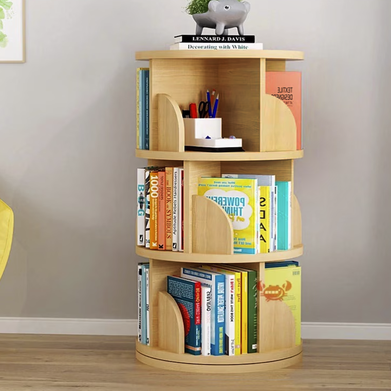 Drehregal Sanctuary in Eiche-Optik, 96 cm hoch – Bild 5