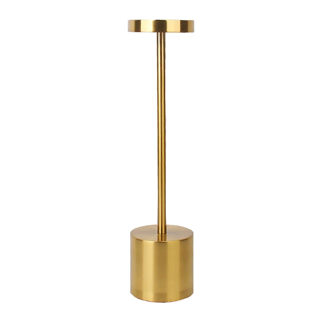 Kabellose LED-Tischleuchte aus Metall, 35 cm, Gold