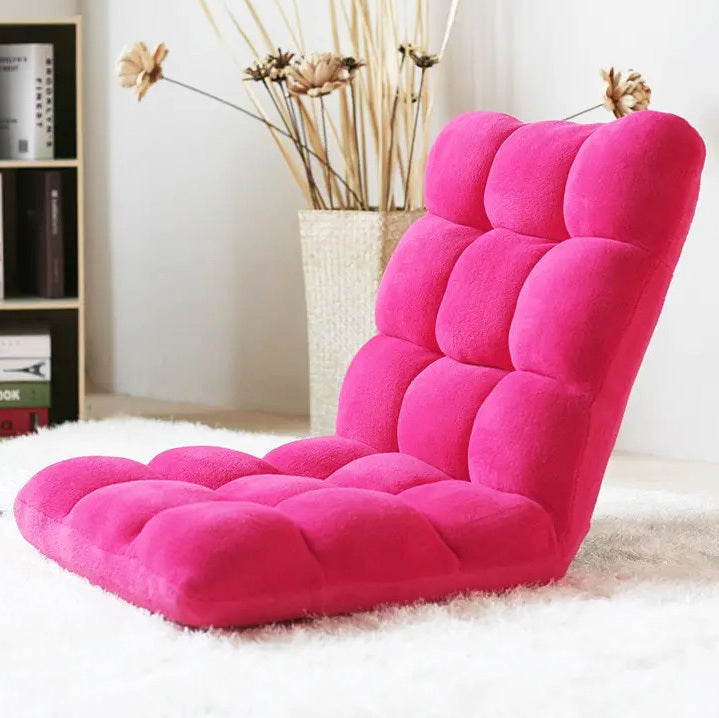 Klappbarer Relaxsessel mit Liegefunktion in Rosa