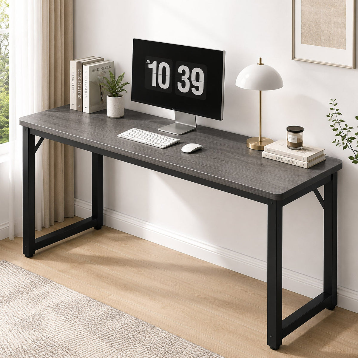 Konsolentisch Profile in Eiche-Grau, 120 x 40 cm – Bild 3