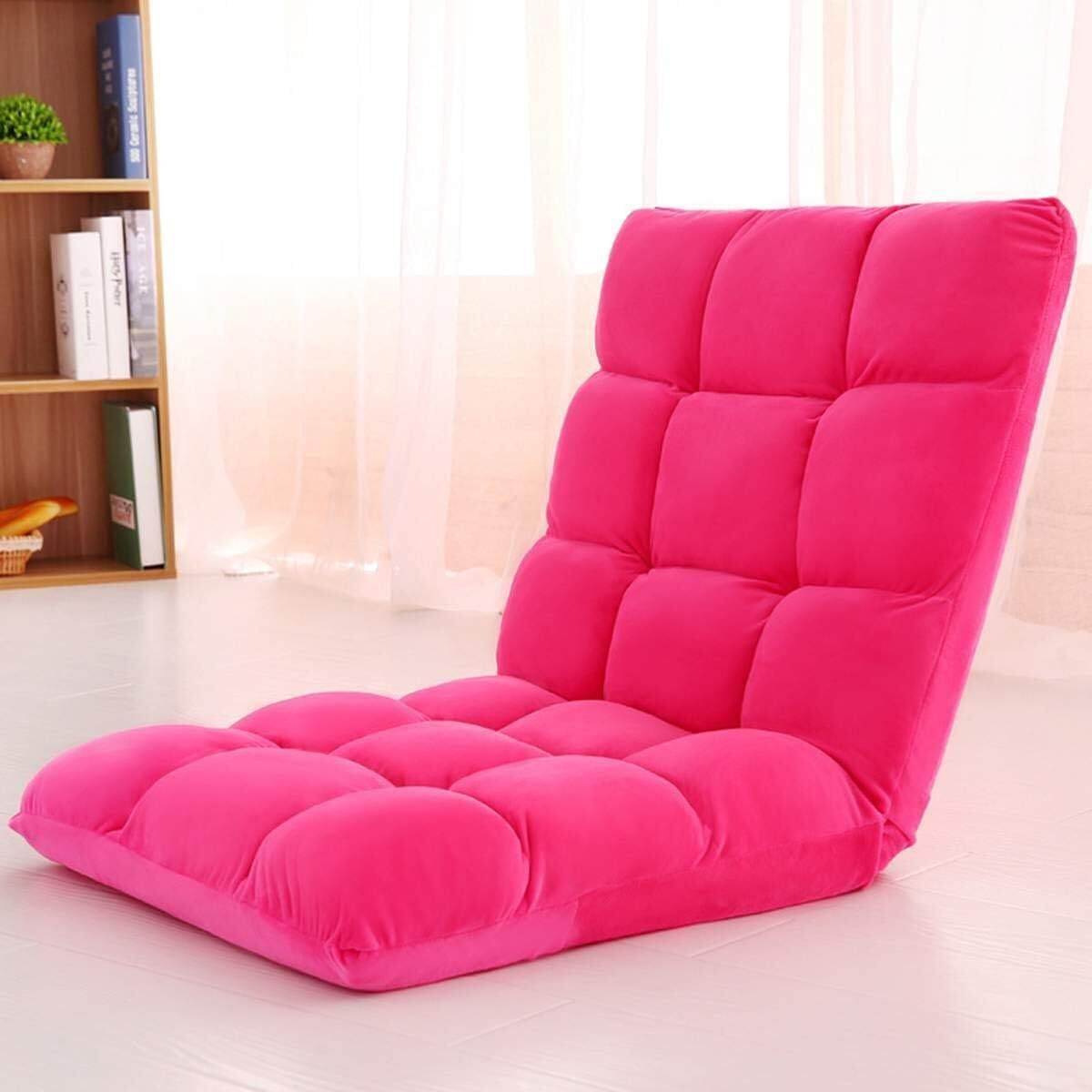 Klappbarer Relaxsessel mit Liegefunktion in Rosa – Bild 3